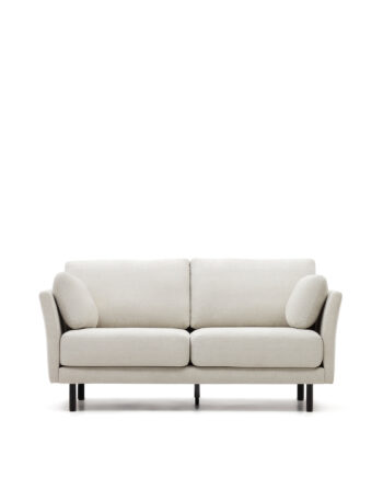 Kave Home Gilma Pers Sofa Perlemor Chenille Sort Træ