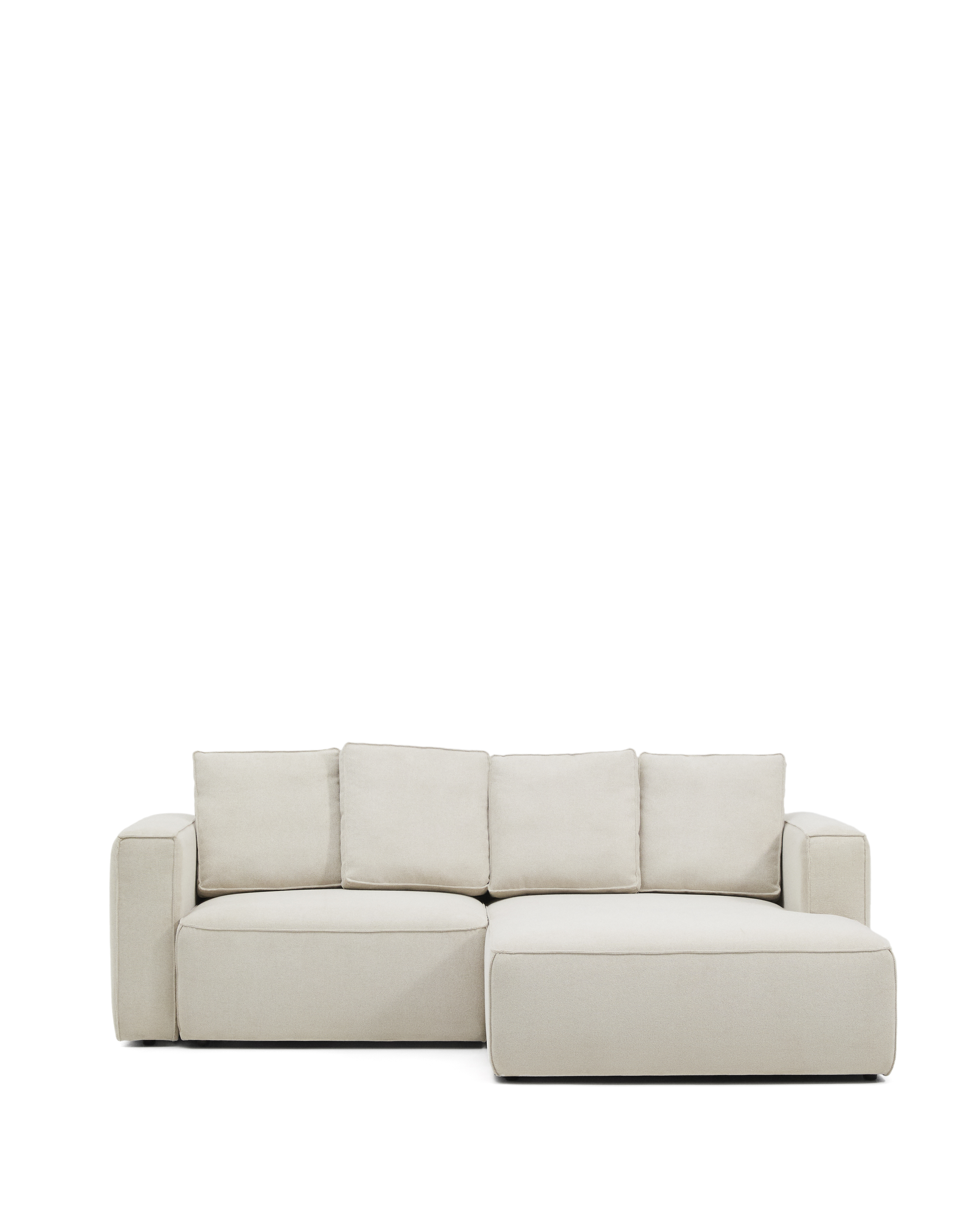 Kave Home Marela Pers Sovesofa Højre Chaiselong Beige Chenille :236cm