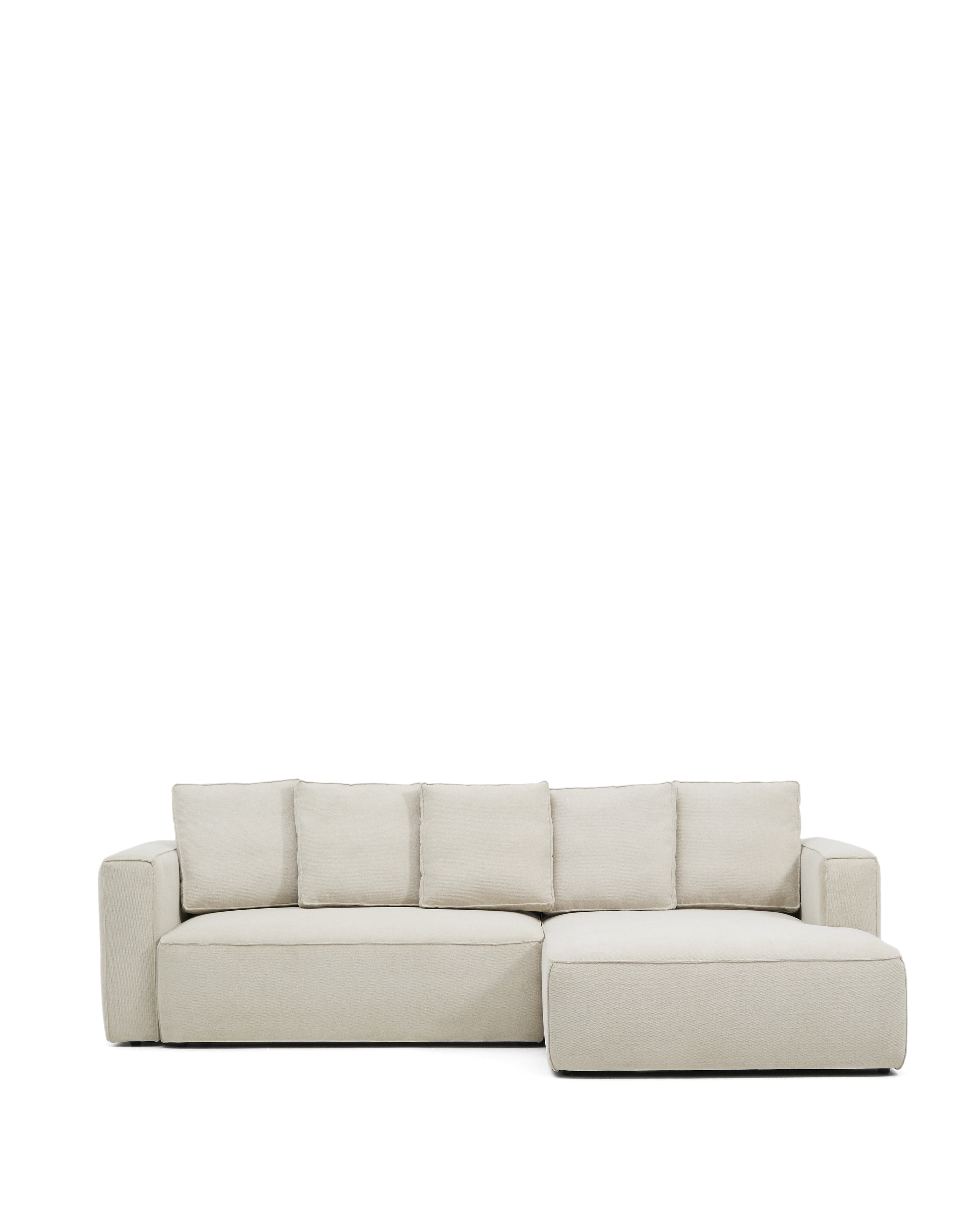 Kave Home Marela Pers Sovesofa Højre Chaiselong Beige Chenille :276cm