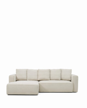 Kave Home Marela Pers Sovesofa Venstre Chaiselong Beige Chenille :276cm