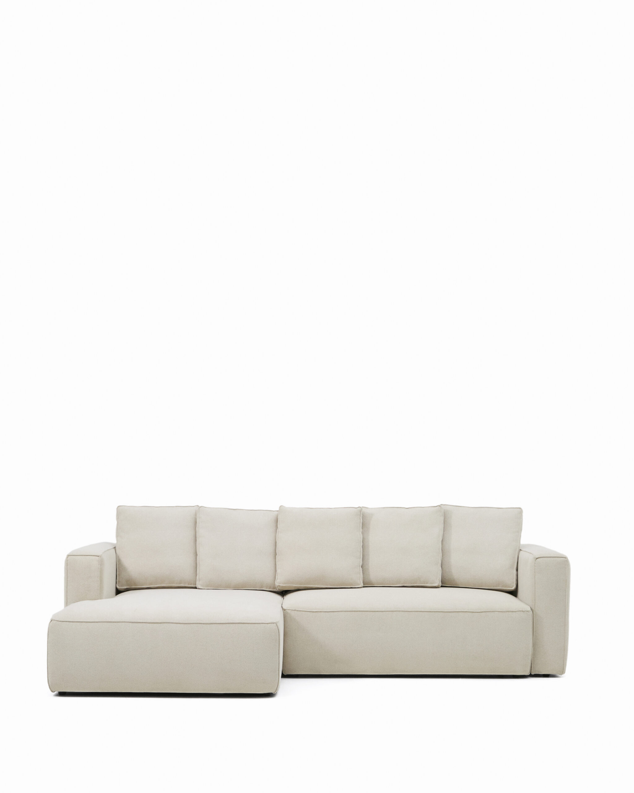 Kave Home Marela Pers Sovesofa Venstre Chaiselong Beige Chenille :276cm