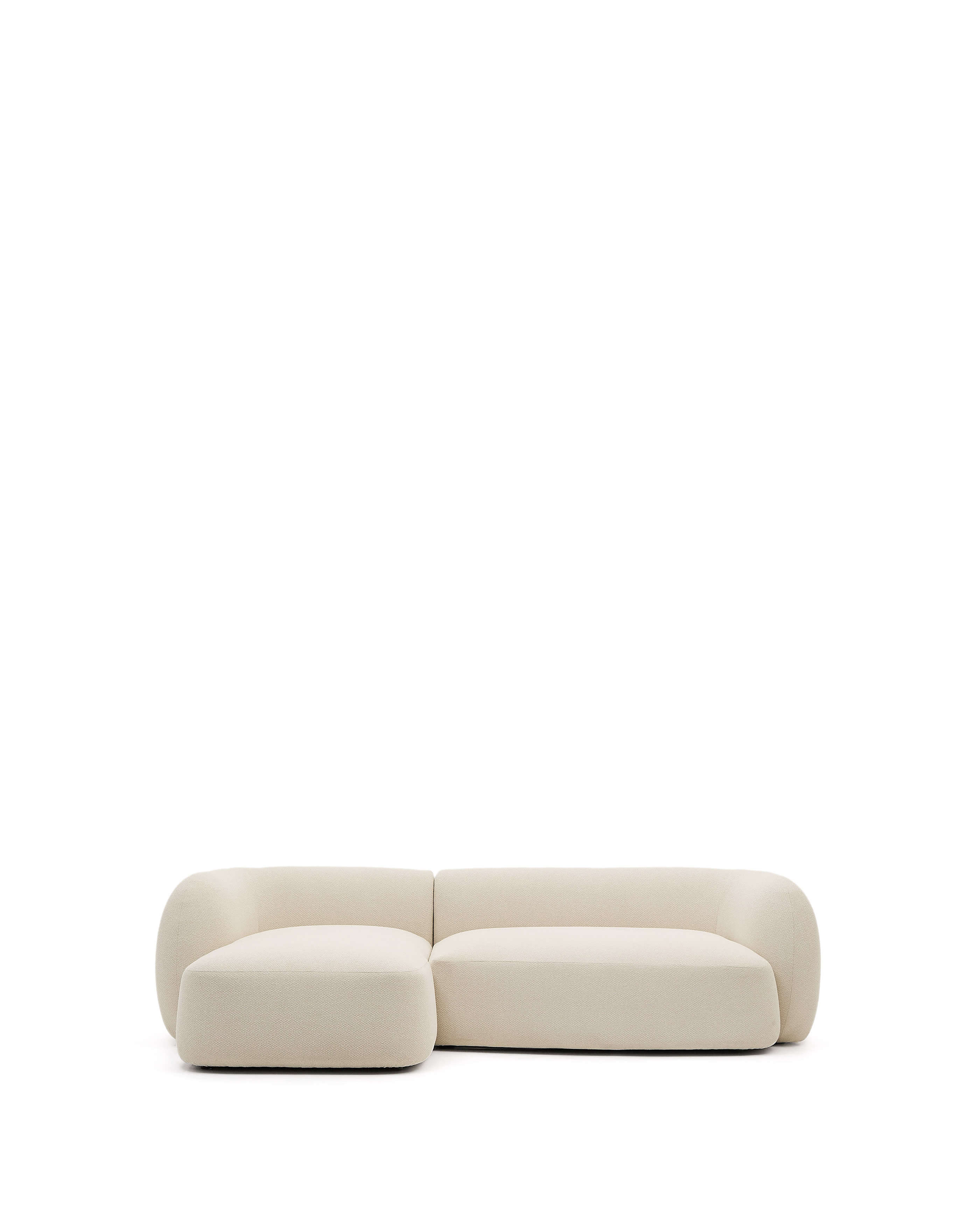 Kave Home Modular Martina Pers Sofa Venstre Chaiselong Creme Chenille :287cm