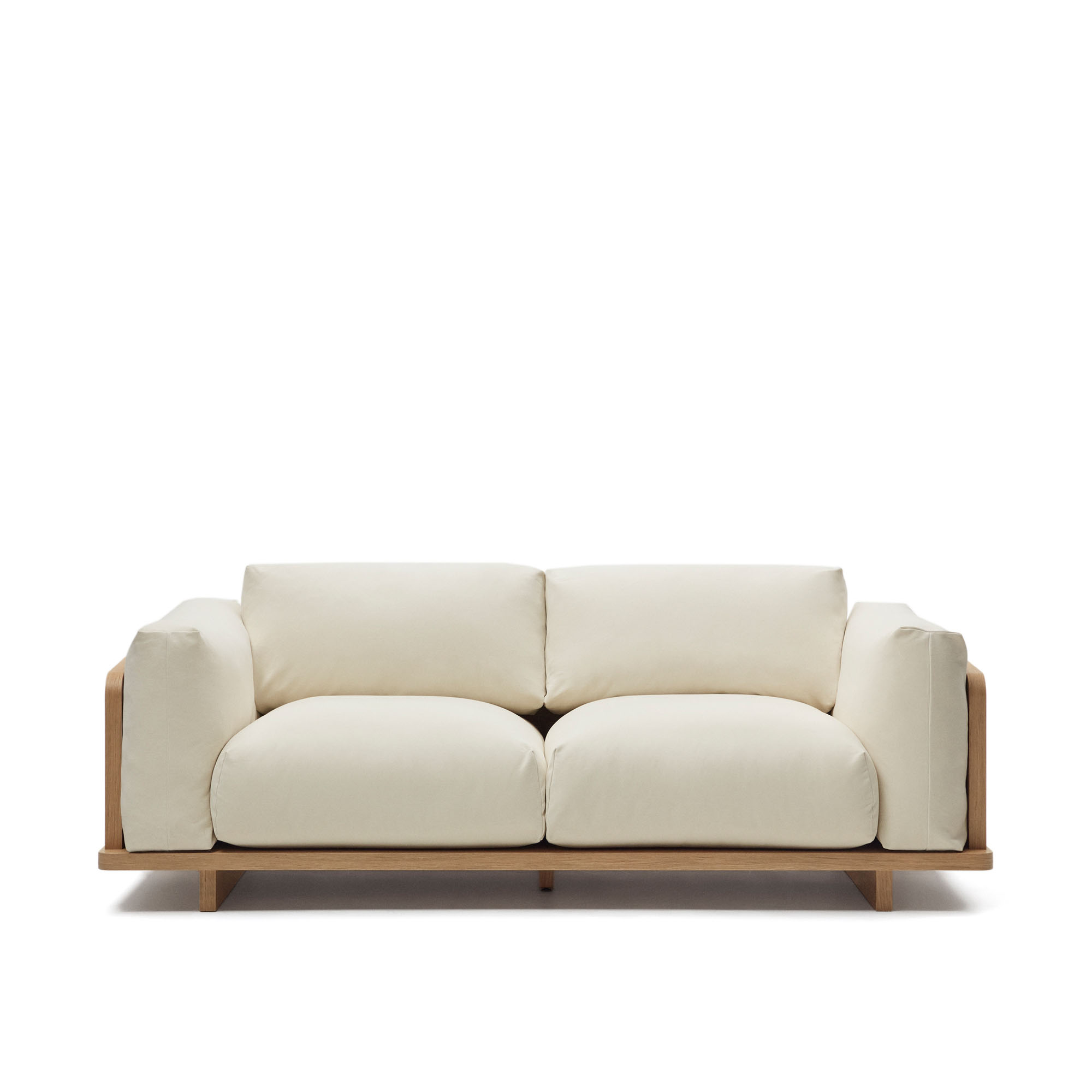 Kave Home Oaq Pers Sofa Beige Stof 225cm