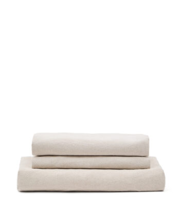 Kave Home Zenira Sofabetræk Til Pers Sofa Beige Bomuld Hør 230cm