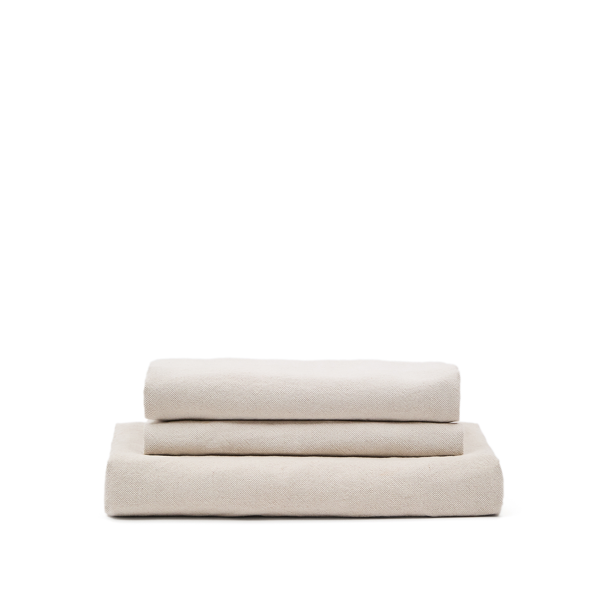 Kave Home Zenira Sofabetræk Til Pers Sofa Beige Bomuld Hør 230cm