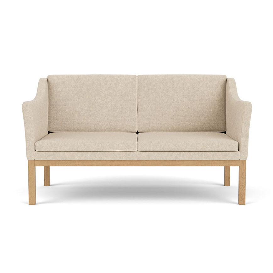 L45 Mk154 Mogens Koch Pers Sofa Beige Stof Egetræsben