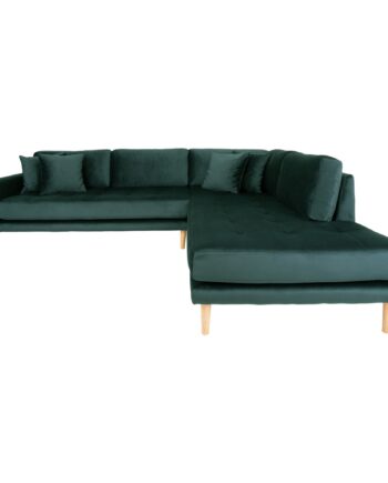 Lido Hjørnesofa Grøn Velour
