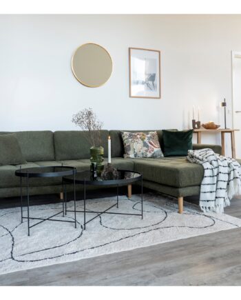 Lido Lounge Sofa Olivengrøn Højrevendt