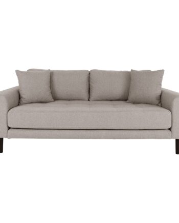 Lido Personers Sofa Personers Sofa Stone Med Puder Sorte Træben Hn1030