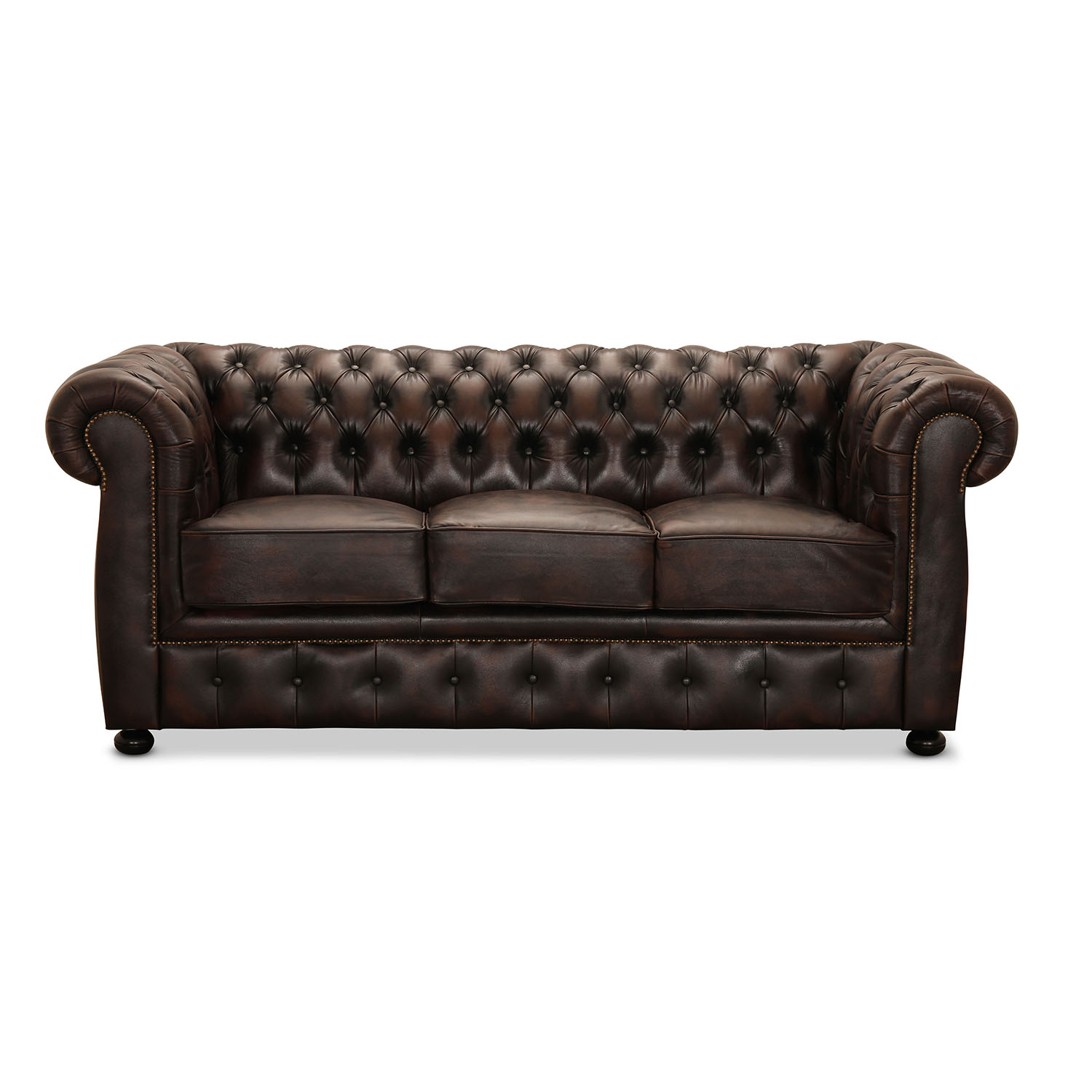Liverpool Personer Chesterfield Sofa Brun