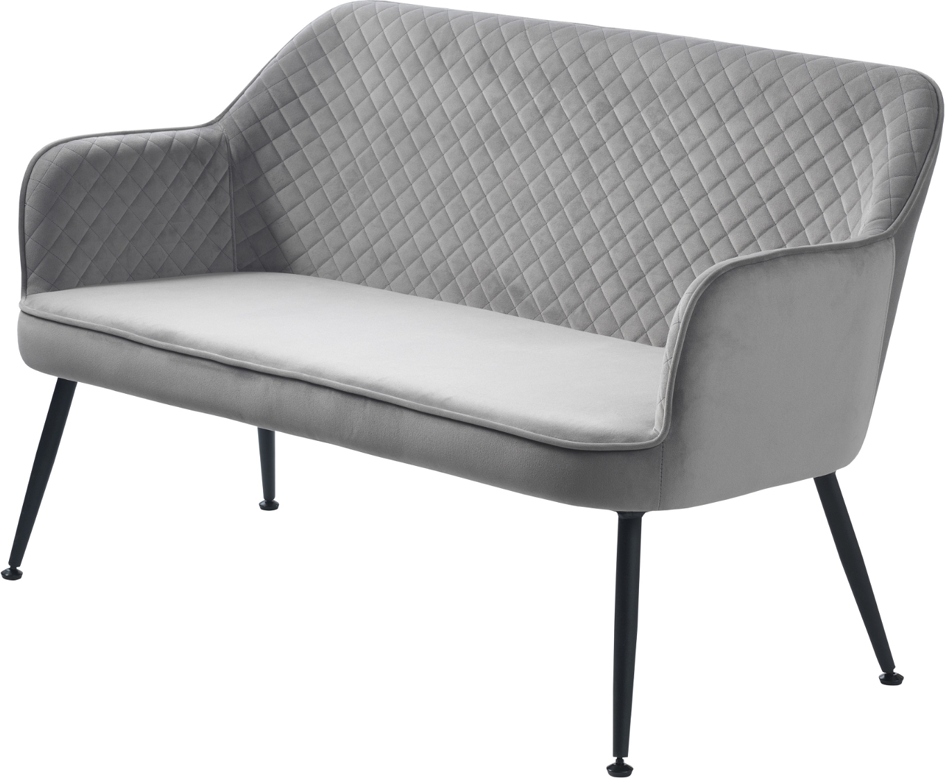 Lounge Sofa Nordique Design Berrie Gråt Fløjl 128