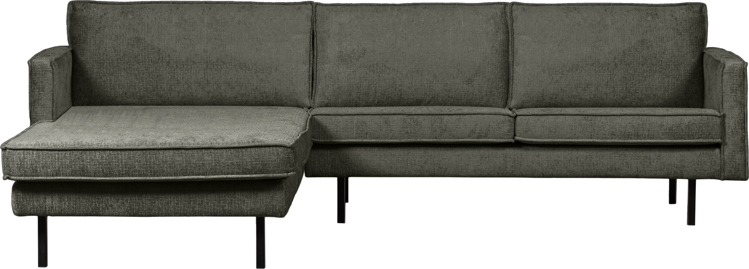Loungemodul Woood Rodeo 300x155 Frost Blå Strukturvelour Venstrevendt Chaiselong
