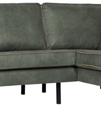 Loungesofa Hjørnesofa Højrevendt Woood Rodeo Army Ecoleder Fast Siddekomfort 266 Bred