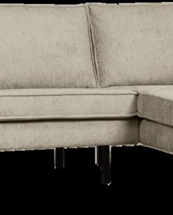 Loungesofa Hjørnesofa Woood Rodeo Højre 85x266x213 Wheatfield Struktureret Velour