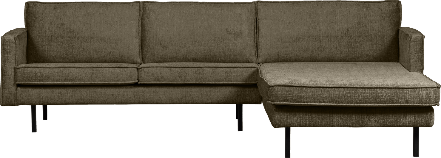 Loungesofa Woood Rodeo Chaiselong Højrevendt 300x155 Bonsai Strukturfløjl Fast Siddekomfort