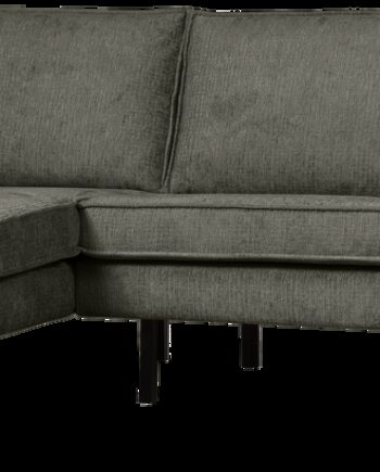 Loungesofa Woood Rodeo Hjørnesofa Venstre Grov Velour Frost Blå B266