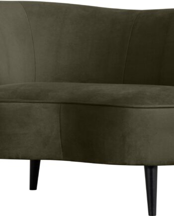 Loungesofa Woood Sara Venstrevendt Mørkegrøn Polyester Hjørnesofa H71b81l112