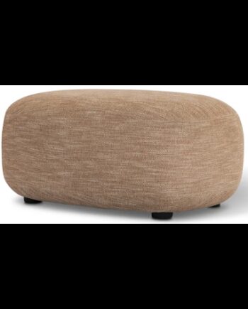 Luusar Puf Til Sofa Eller Lænestol Polyester Træ Lysebrun