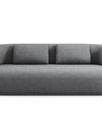 Micadoni Jenny Sofa Sæder Antracitgrå Chenille Sort Plast