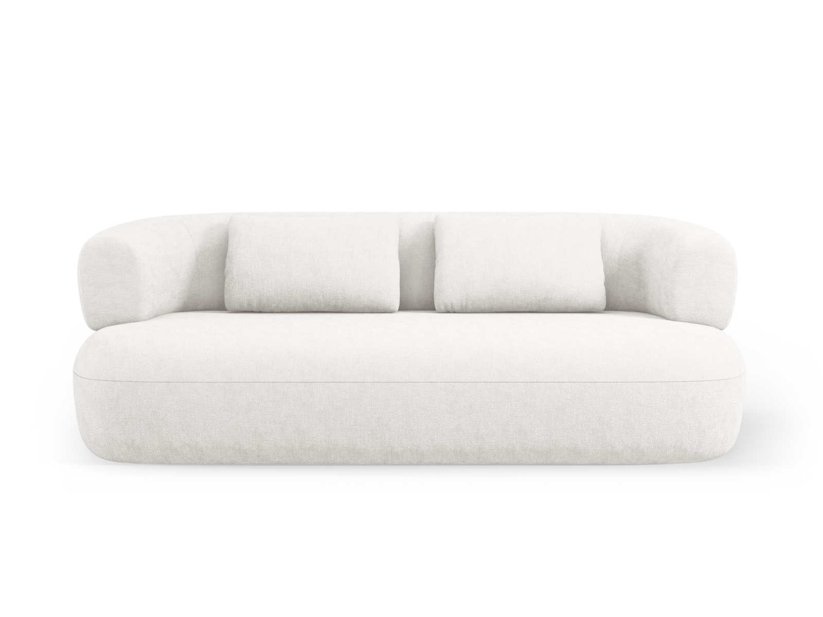 Micadoni Jenny Sofa Sæder Beige Chenille Sort Plast