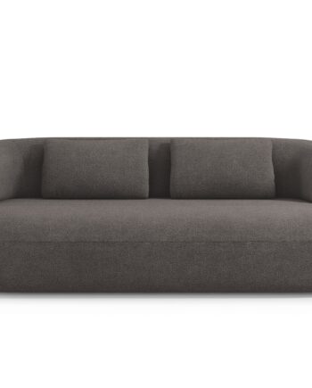 Micadoni Jenny Sofa Sæder Grå Boucl Sort Plast