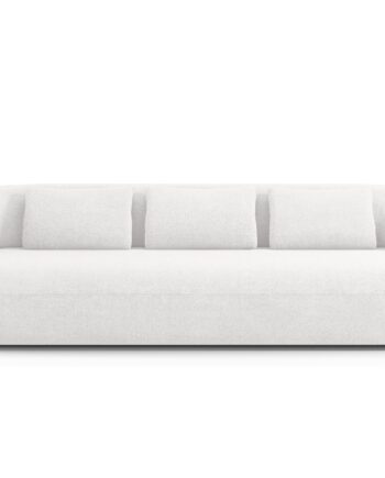 Micadoni Jenny Sofa Sæder Hvid Boucl Sort Plast