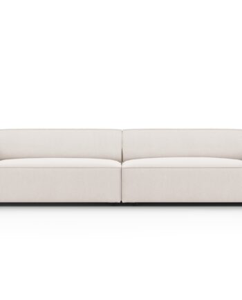 Micadoni Jodie Sofa Sæder Beige Stof Sort Plast
