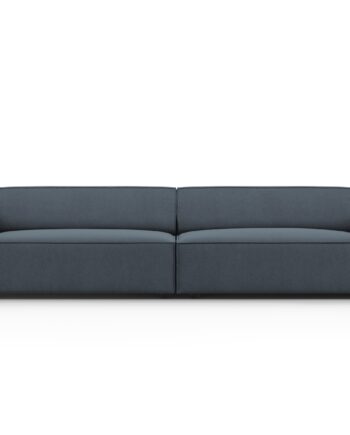 Micadoni Jodie Sofa Sæder Blå Stof Sort Plast