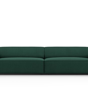 Micadoni Jodie Sofa Sæder Grøn Stof Sort Plast