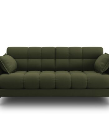 Micadoni Mamaia Sofa Sæder Grøn Stof Sort Metal