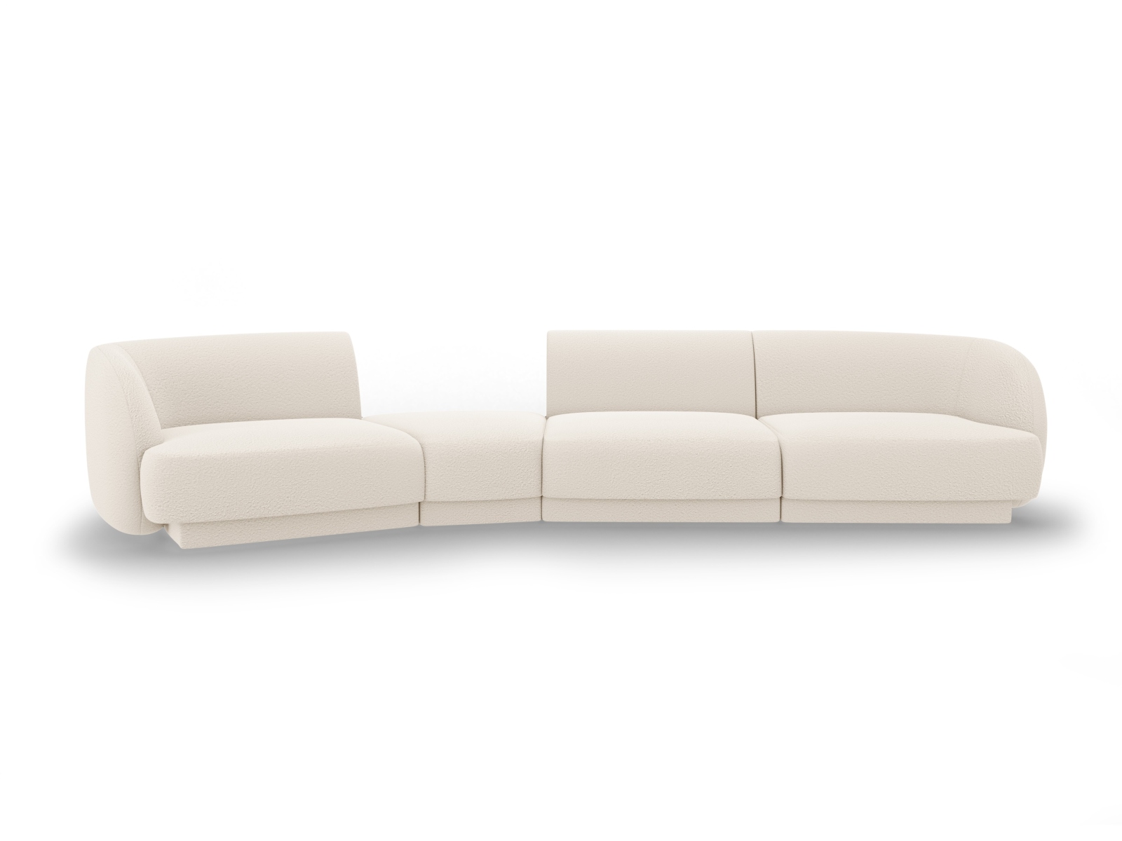 Micadoni Miley Pers Modulær Sofa Venstre Beige Boucl