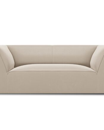 Micadoni Ruby Sofa Sæder Beige Fløjl Sort Plast