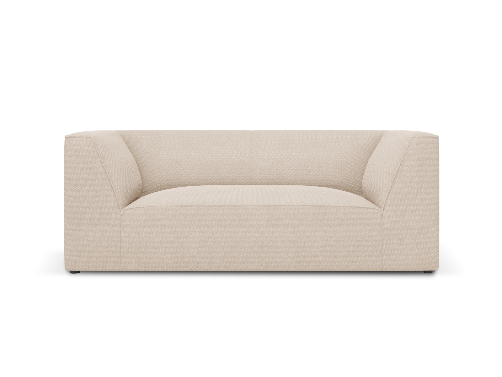Micadoni Ruby Sofa Sæder Beige Stof Sort Plast