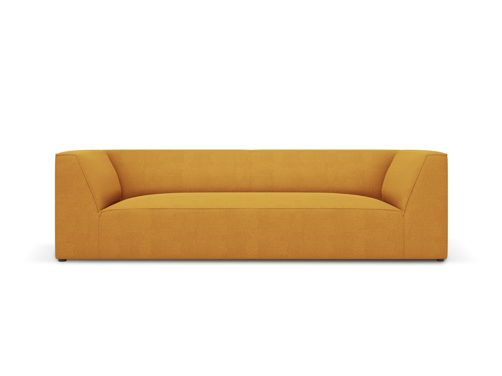 Micadoni Ruby Sofa Sæder Gul Stof Sort Plast