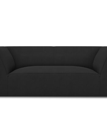 Micadoni Ruby Sofa Sæder Sort Stof Sort Plast