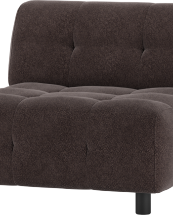 Modulær Sæders Bygg Selv Sofa Woood Louis Kafferbrun Vævet Polyester
