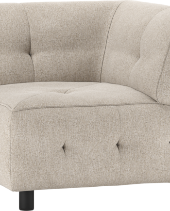 Modulær Sofa Hjørneelement Woood Louis Lysegrå Fladvævet Polyester H73x90x90
