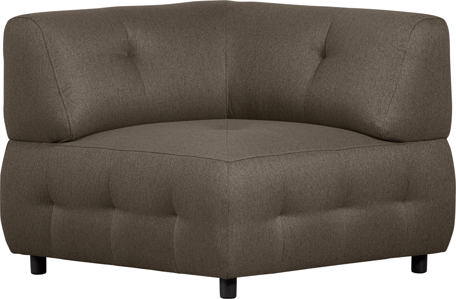 Modulær Sofa Hjørneelement Woood Louis Lysegrøn Vævet Polyester 90x90x73