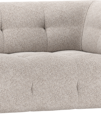 Modulær Sofa Sæders Højre Arm Woood Louis Grov Melange Lysegrå Polyester 122x90x73