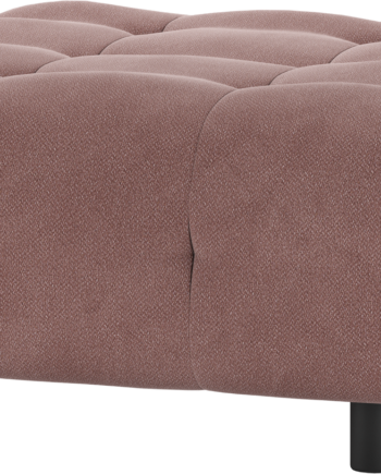 Modulær Sofa Skammel Louis Fra Woood Vævet Lyserødt Polyester 90x90x43