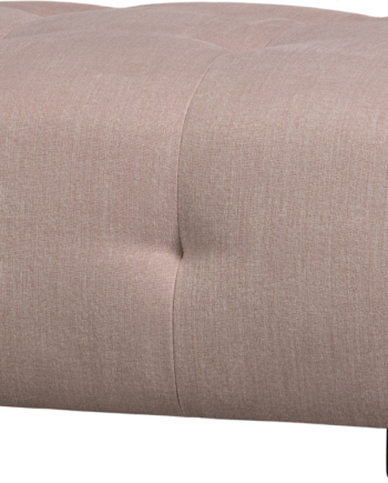 Modulær Sofa Skammel Puf Woood Louis Fladvævet Polyester Lyserød 90x90