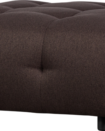 Modulær Sofa Skammel Puf Woood Louis Kaffefarvet Fladvævet Stof 90x90x43