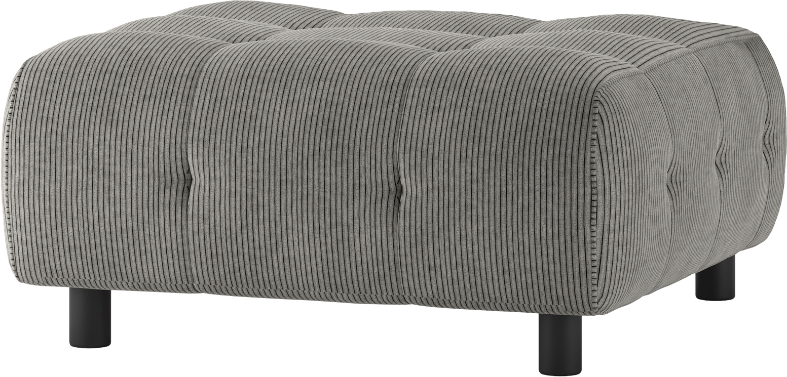 Modulær Sofa Skammel Woood Louis Fløjl Lysegrøn 90x90