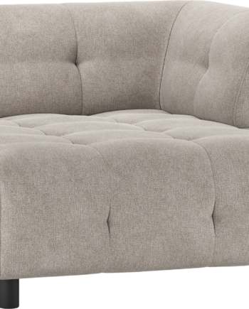 Modulær Sofa Woood Louis Chaiselong Højre Lysegrøn Fladvævet Polyester
