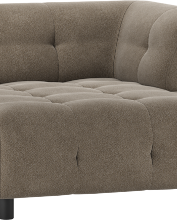Modulær Sofa Woood Louis Chaiselong Højre Lysegrøn Vævet Polyester H73b122l140