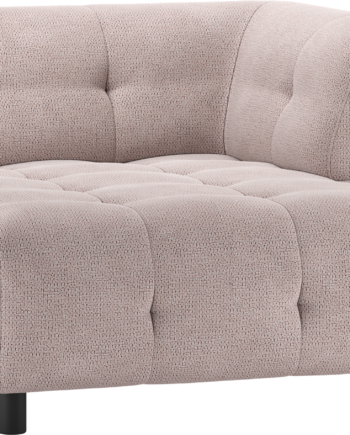 Modulær Sofa Woood Louis Chaiselong Højre Lysrød Chenille