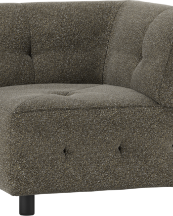 Modulært Hjørneelement Sofa Woood Louis Serie Grå Grov Melange Polyester H73xb90xd90