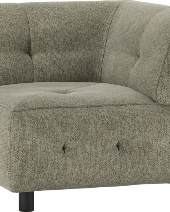 Modulært Hjørneelement Til Sofa Woood Louis Serie Grøn Chenille 90x90x73