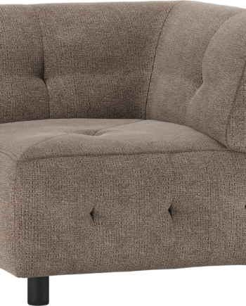 Modulært Hjørnemodul Sofa Woood Louis Kaffe Chenille Polyester H73xb90xl90