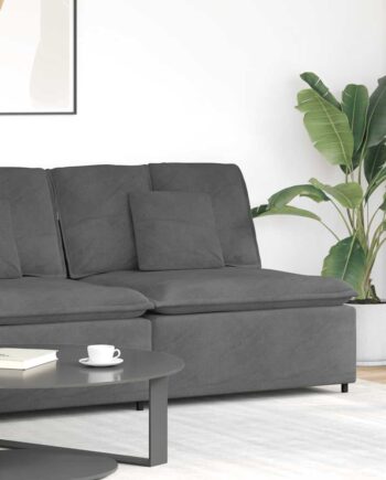 Modulopbygget Sofacentermodul Med Hynder 100 Lys Grågrøn End Sofa